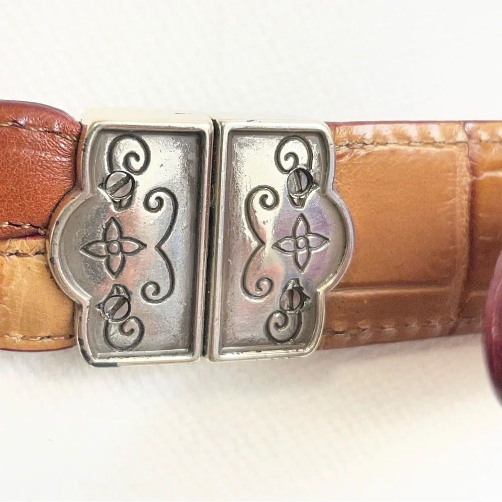 Womens fashion Belt with Silver Buckle size L35'' x‎ W1''